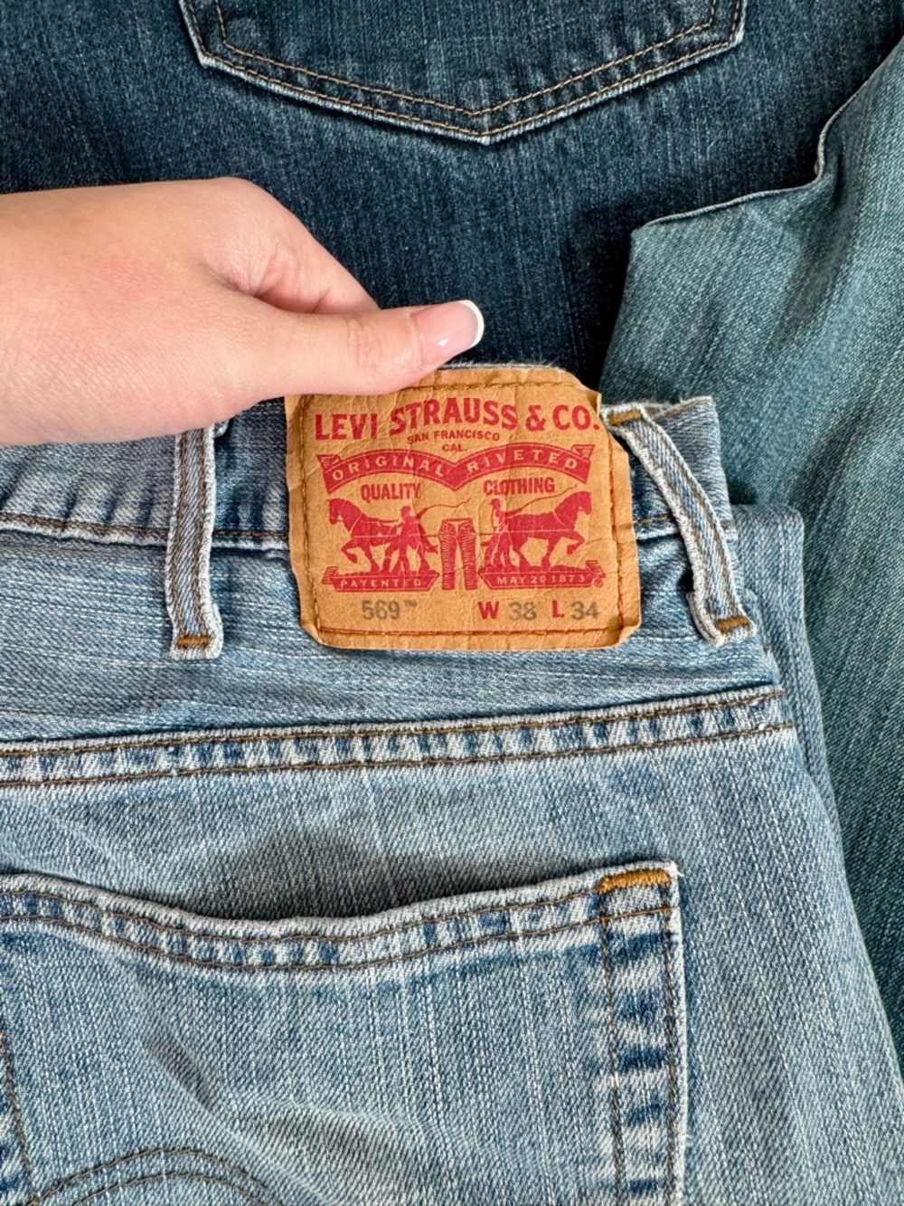 *BUNDLE OF SEVEN PAIRS* Levi's Men's Straight Jeans - Assorted Blue Denim Washes - Picture 2 of 2